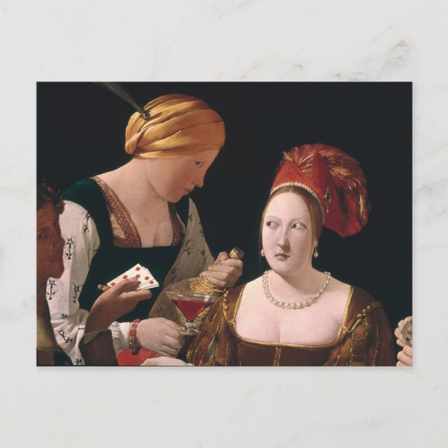 Cartão Postal O Cheat com o Ás dos Diamantes (Frente)