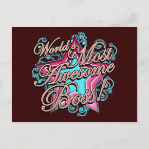 Cartão Postal O Chefe Mais Incrível do Mundo