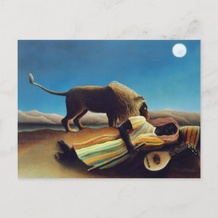 Cartão Postal "O cigano de sono" por Henri Rousseau