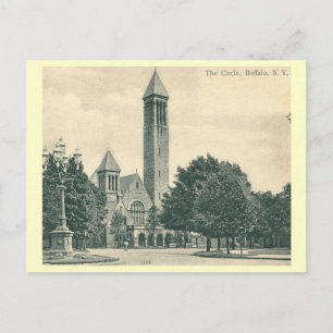 Cartão Postal O Círculo, Buffalo, New York Vintage