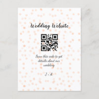 O código QR de verificação do site de casamento pa