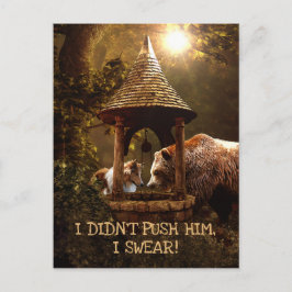 Cartão Postal O Collie, o Rapaz e o Bem - Engraçado