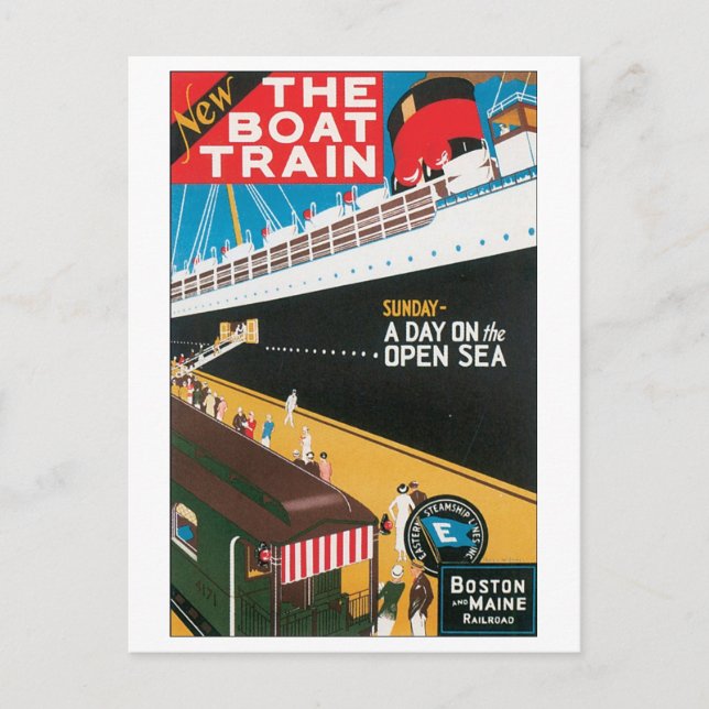 Cartão Postal O Comboio (Frente)