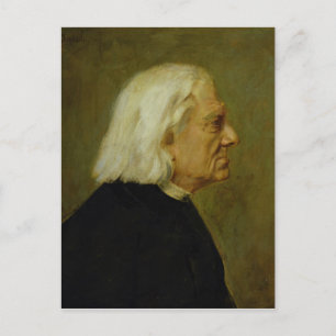 Cartão Postal O compositor Franz Liszt , 1884