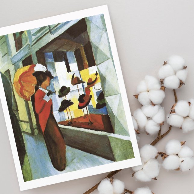 Cartão Postal O Compro Hat August Macke (Criador carregado)