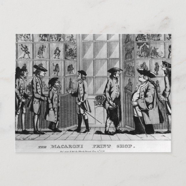 Cartão Postal O Compro Impressão Macaroni, pub. de N. Darley (Frente)