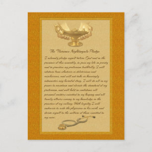 Cartão Postal O Compromisso Florence Nightingale