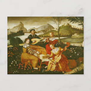 Cartão Postal O concerto ao ar livre