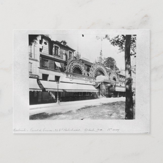 Cartão Postal O concerto de Trianon em Paris (Frente)