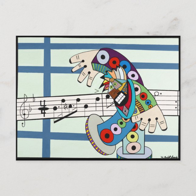 Cartão Postal "O Condutor" por Ruchell Alexander (Frente)