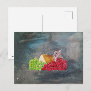 Cartão Postal O Convidado Não Convidado Pintura de Alfred Fox