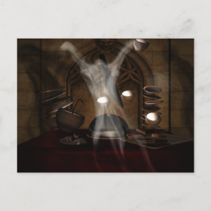 Cartão Postal O Convidado para o Jantar HALLOWEEN