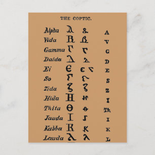 Cartão Postal O Copta