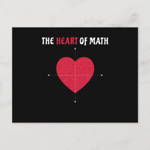 Cartão Postal O Coração Da Matemática Do Dia de os namorados Da 