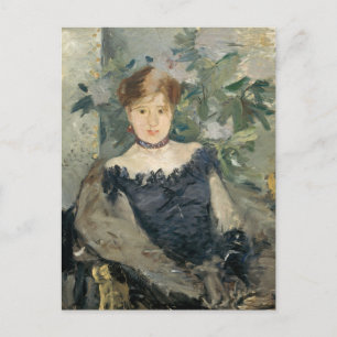 Cartão Postal O Corsage Negro   Berthe Morisot