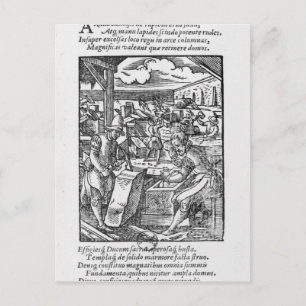 Cartão Postal O cortador de pedra