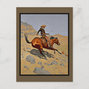 Cartão Postal O Cowboy de Frederic Remington