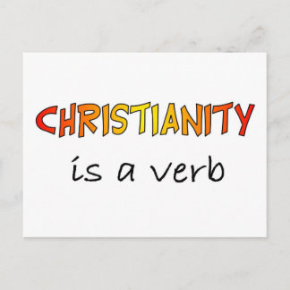 Cartão Postal O cristianismo é um verbo