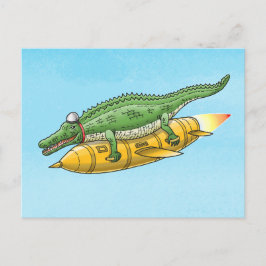 Cartão Postal O Crocodilo Foguete