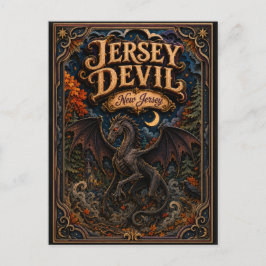 Cartão Postal O Demônio de Jersey Lendas Popcut de Nova Jersey