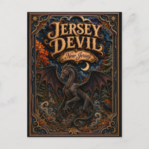 Cartão Postal O Demônio de Jersey Lendas Popcut de Nova Jersey