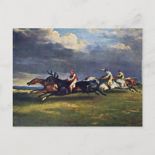 Cartão Postal O Derby Epsom De Géricault Jean Louis Théodore (