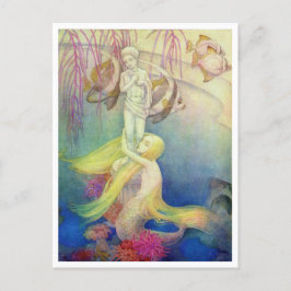 Cartão Postal O Desejo da Pequena Sereia por Dorothy Lathrop
