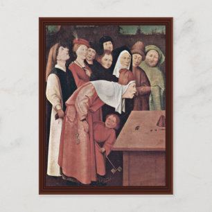 Cartão Postal O Detalhe do Conjurador. Por Hieronymus Bosch