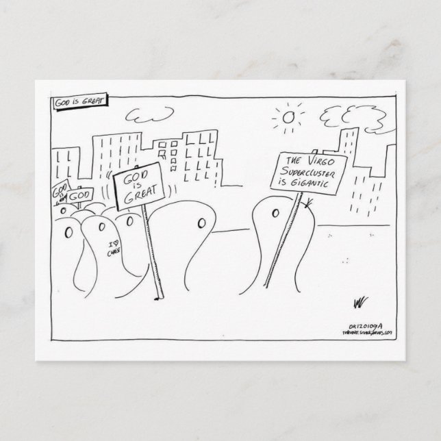 Cartão Postal O deus é grande (Frente)
