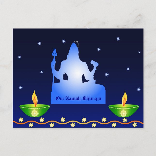 Cartão Postal O Deus indiano Shiva - Cartão-postal (Frente)