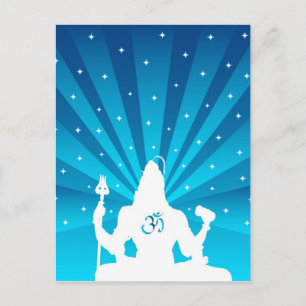 Cartão Postal O Deus indiano Shiva - Cartão-postal