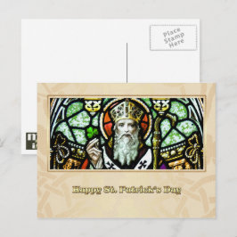 Cartão Postal O Dia de São Patrick abençoa a religião