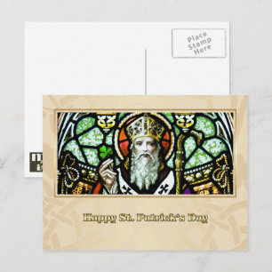 Cartão Postal O Dia de São Patrick abençoa a religião