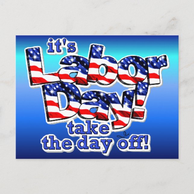 Cartão Postal O Dia do Trabalho (Frente)