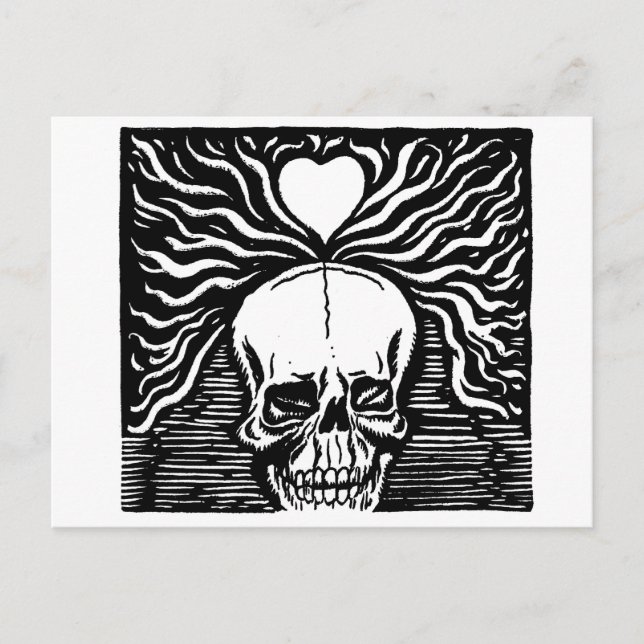 Cartão Postal O "Dia dos Mortos" do México por volta de 1924 (Frente)