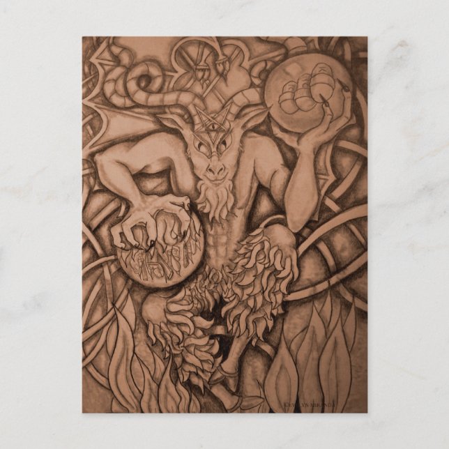 Cartão Postal O Diabo (Frente)