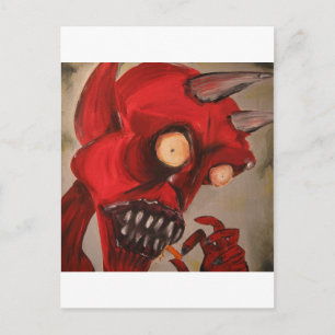 Cartão Postal O Diabo Come Pregados De Queijo