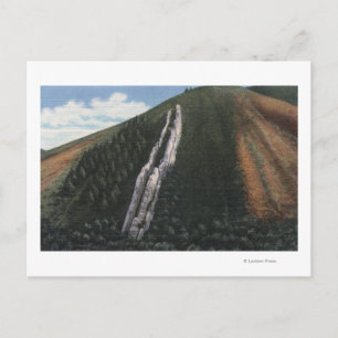 Cartão Postal O Diapositivo do Diabo perto da Fronteira Utah-Wyo