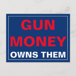 Cartão Postal O Dinheiro Da Arma Possui O Controle De Arma