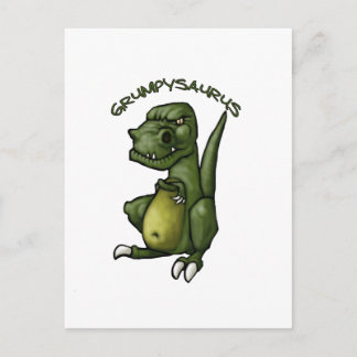Cartão Postal O dinossauro Grumpysaurus está a ser rabugento!