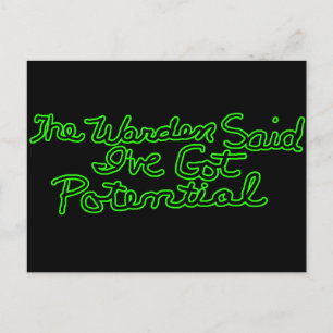 Cartão Postal O diretor disse que camisetas engraçadas dão pre