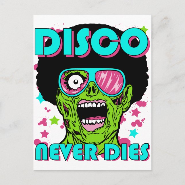 Cartão Postal O disco nunca morre (Frente)