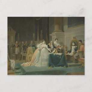 Cartão Postal O divórcio da imperatriz Josephine (1763-1814) 1