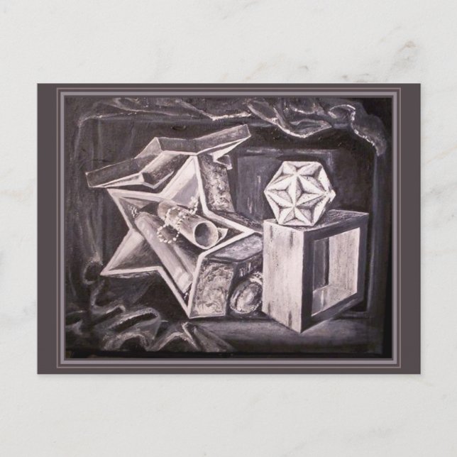 Cartão Postal O Dodecahedron Excelente - Vida Estática (Frente)