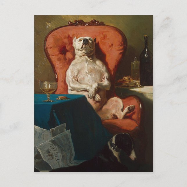 Cartão Postal O Dogdad Don Smug Pug, também conhecido como Pug P (Frente)