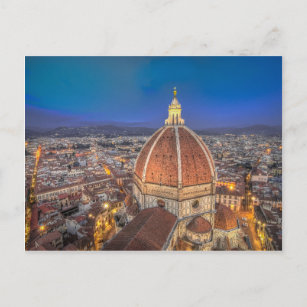 Cartão Postal O Duomo em Florença, Itália
