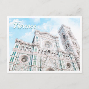 Cartão Postal O Duomo Florença Itália Fotografia Postal