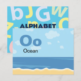 Cartão Postal O é para Ocean - Alphabet Flash Card