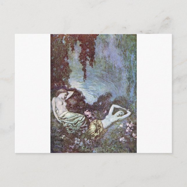 Cartão Postal O Edgar Allan Poe de Dulac (Frente)