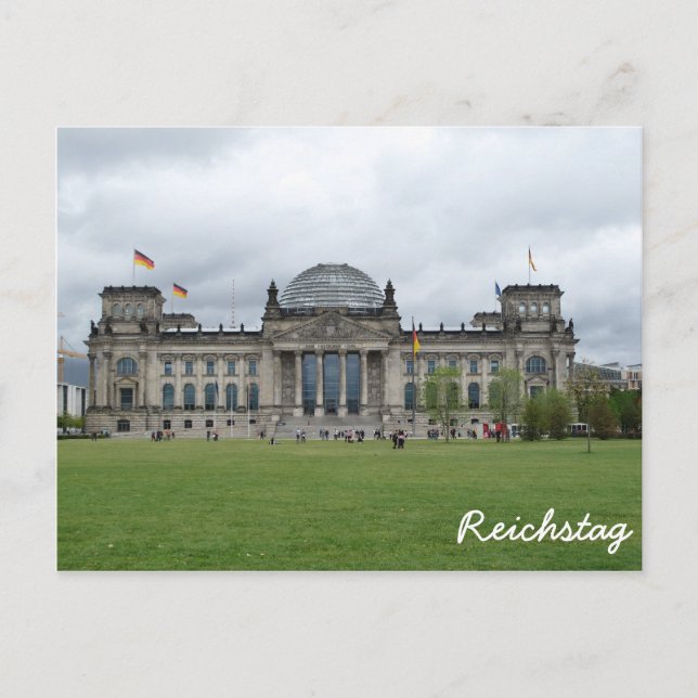Cartão Postal O edifício do Reichstag, Berlim (Frente)